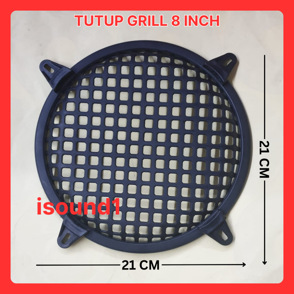 TUTUP GRILL SPEAKER 8 INCH 8INCH RAM SPEAKER BOX 8 IN 8IN PLASTIK