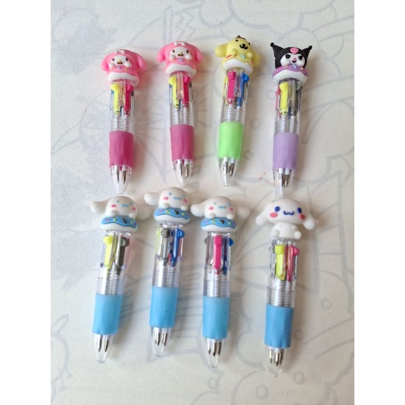 Pulpen mini 4 warna sanrio.
