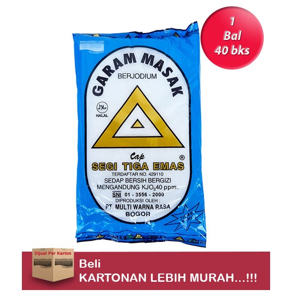 

Best Seller - Garam Masak Segi Tiga Emas 250 Gr
