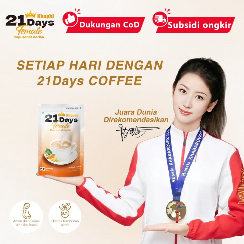 

【21 Days Kopi】Female Coffee 100g - Kopi Gula Aren dengan Formula Aktif untuk Wanita