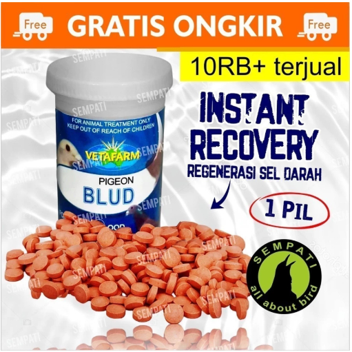 BLUD VETAFARM OBAT VITAMIN PENAMBAH SEL DARAH MERAH MENINGKATKAN STAMINA PADA BURUNG
