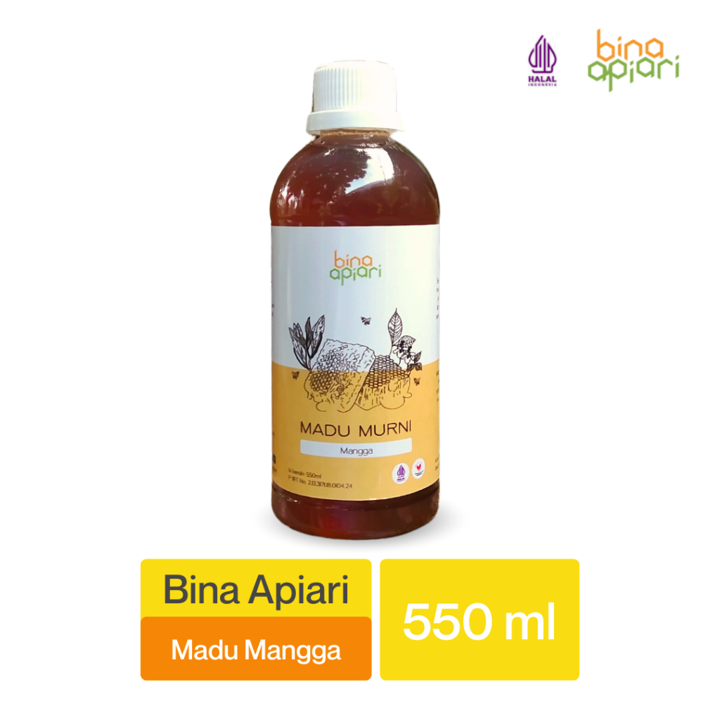 

Bina Apiari Madu Mangga 550ml Madu Murni Asli Lebah Ternak Apis mellifera