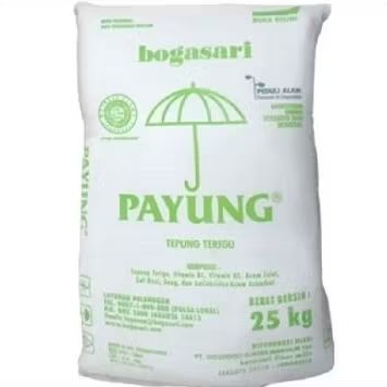 

Tepung terigu payung 25 kg