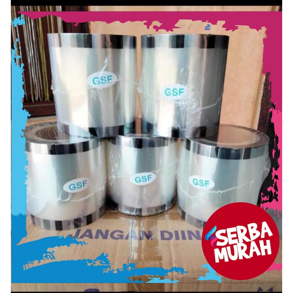 

Refill Lid Cup Sealler Sealer Seal Plastik Cup Gelas Minuman 1 rol Isi 1000 - 1200 cup Polos / Karakter
