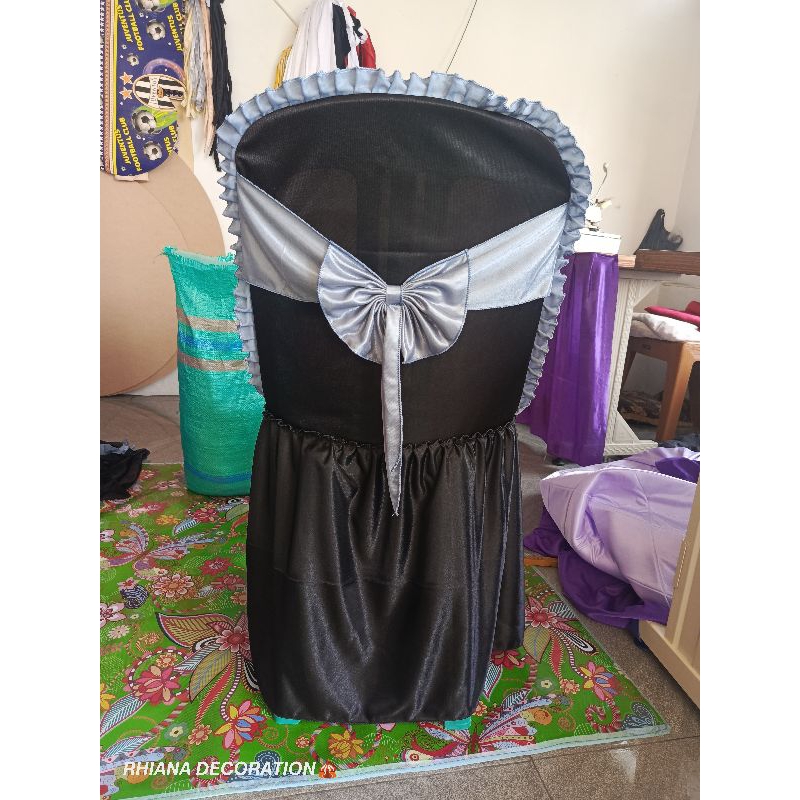 Sarung Kursi Napolly Plastik 101 Pita+Rempel - Sarung Bangku Hajat/Pesta.