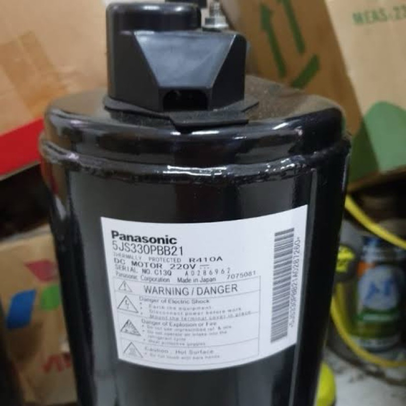 compresor ac 3pk 1ph r410 r32 / kompresor panasonic 5js330 3pk r410/r32 1phase