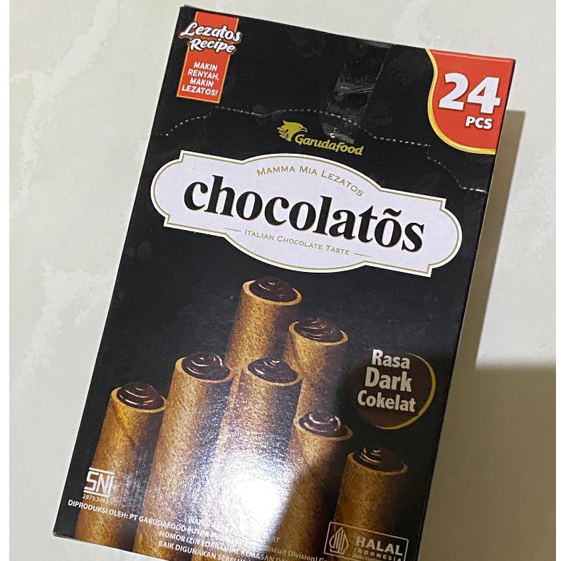 

Chocolatos Dark Chocolate Wafer Sticks 8 Gram x 24 Pcs