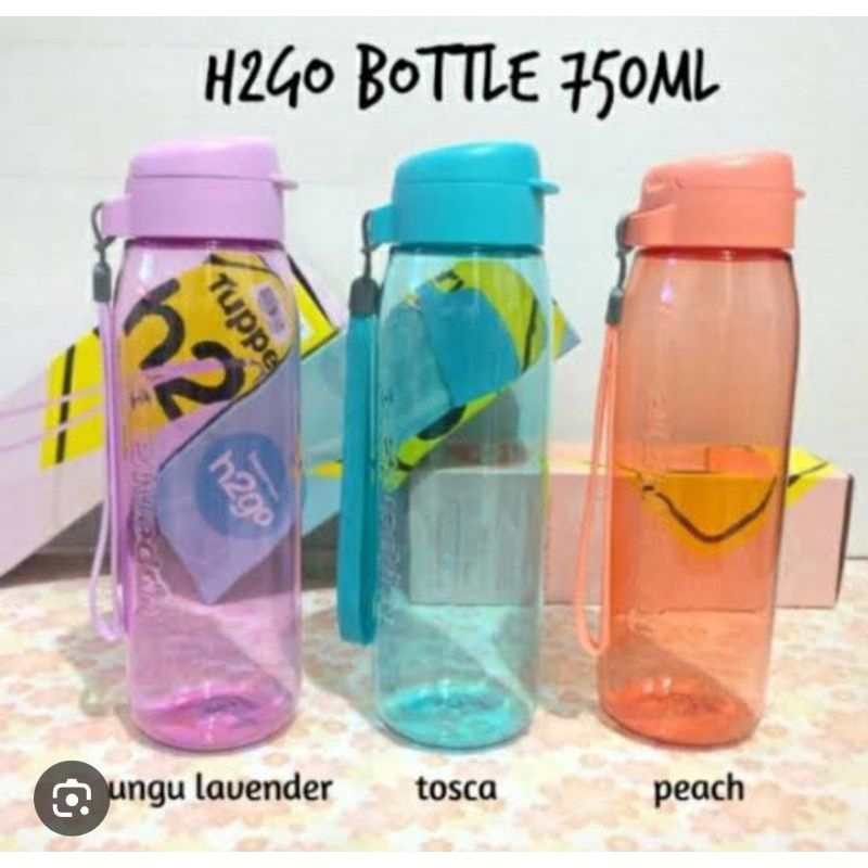 TUPPERWARE H2GO 750 ml / 500ml botol minum
