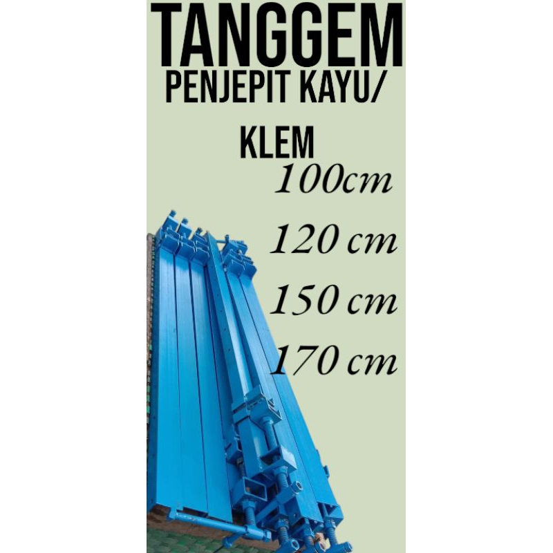 CLAM Kayu/penjepit/panggem/catok/pres kayuPanjang120cm