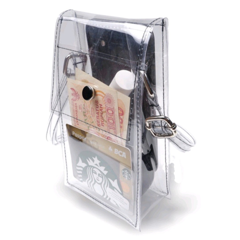 Greesmith Tas selempang hp transparan tas selempang mika