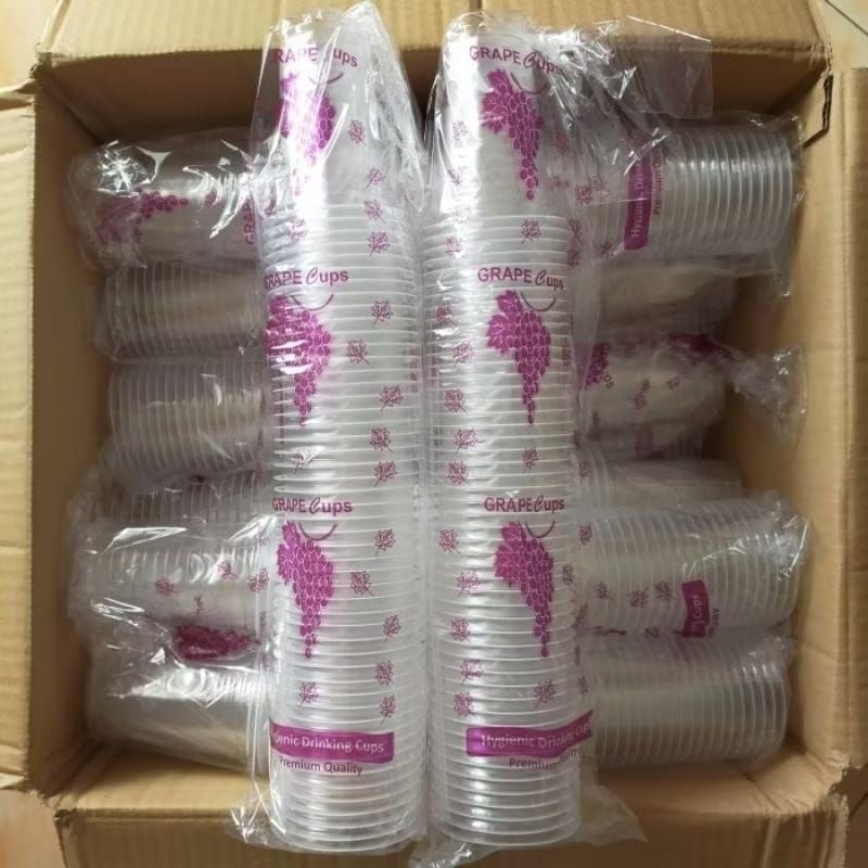 Isi 50 Pcs Gelas Anggur Plastik / Cup Anggur Aqua Kopi 220ml