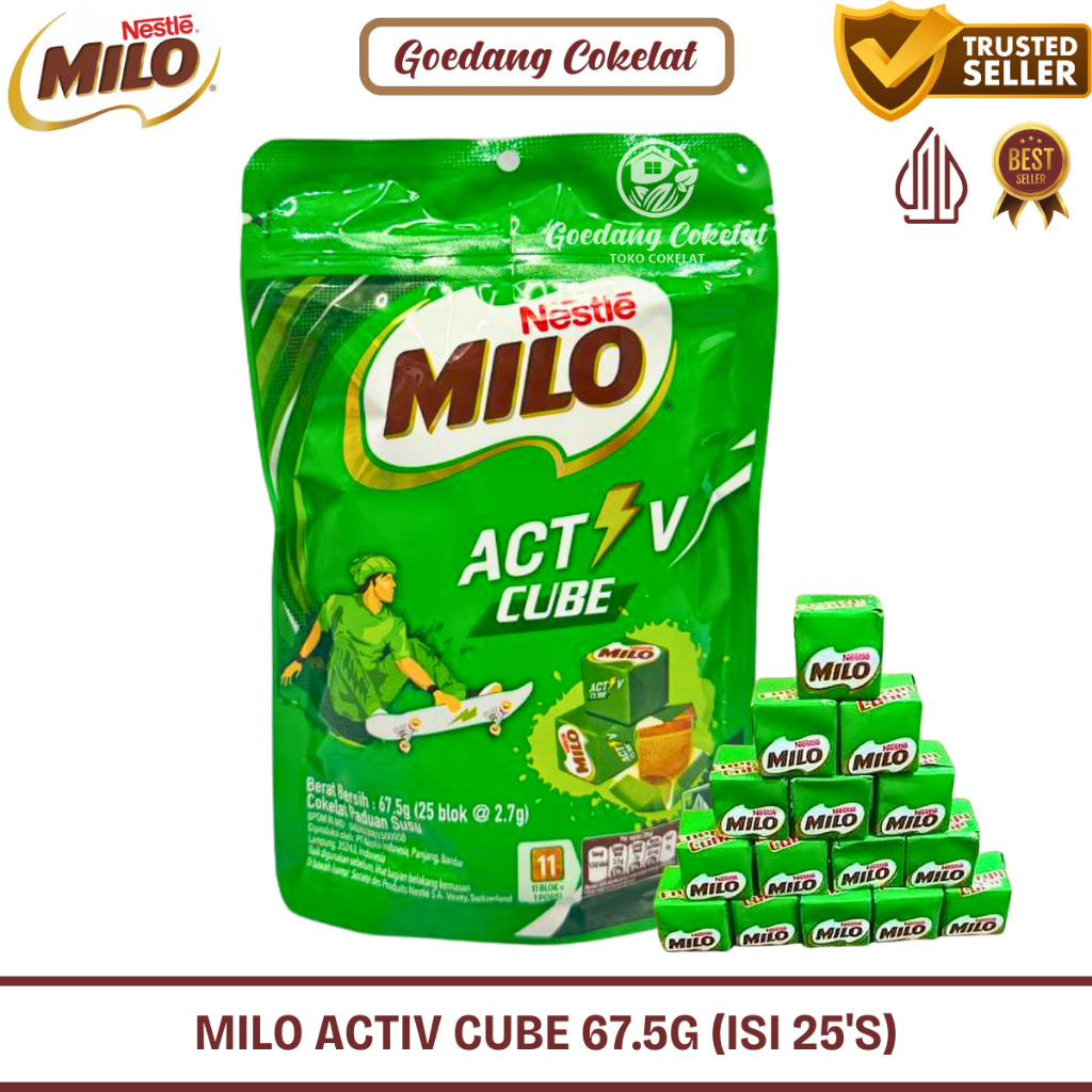 

MILO ACTIV ENERGY CUBE ISI 25 Pcs / 100 Pcs Blok