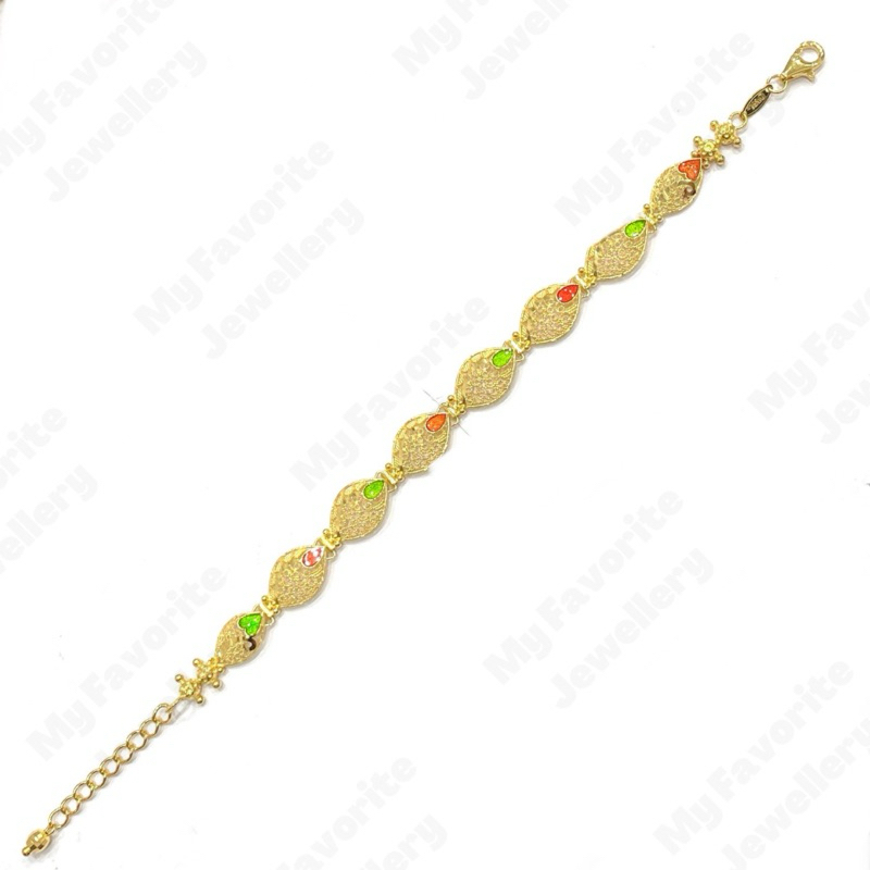 Gelang Model India Warna Cantik dan Mewah EMAS ASLI Kadar 700