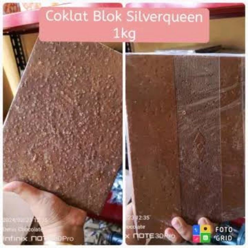 

COKLAT SILVERQUEEN BLOK 1 KG ASLI CERES