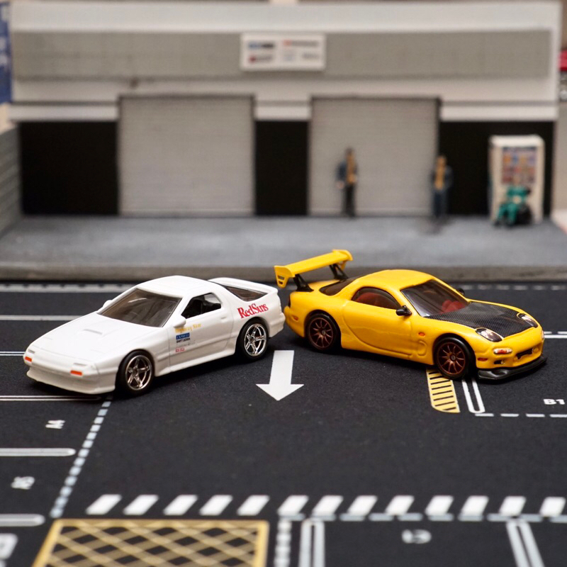 Hotwheels Custom Mazda Rx7 FC Dan Mazda Rx7 FD Keisuke Ryosuke Initian D