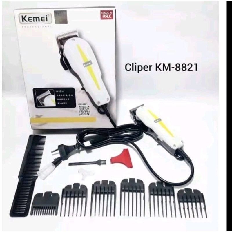 COD~Alat Cukur Rambut Listrik Kemei 8821 / Alat Potong Rambut Elektrik Kemei 8821 original Murah