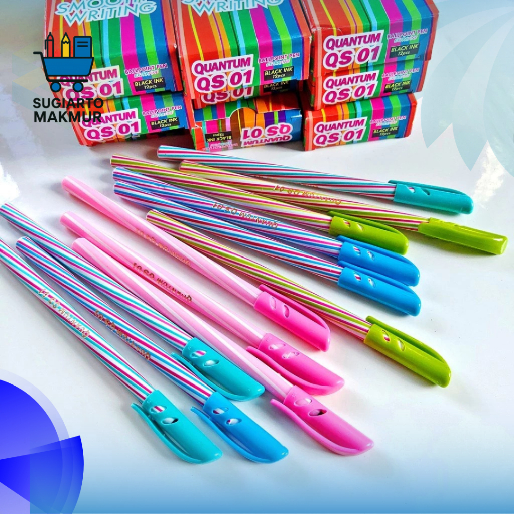 

Pulpen Bolpoint Bolpen 0.5 mm Quantum QS01 Standard Tinta Hitam 1 Pcs / Pulpen Quantum | BQ01