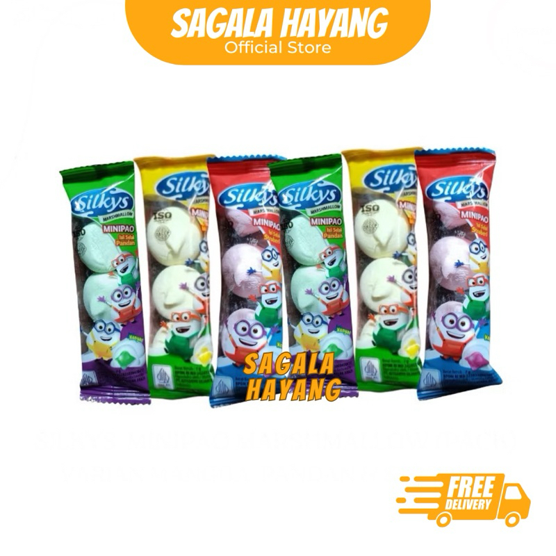 

( SAGALA HAYANG ) Silkys Minipao Marshmallow Warna-Warni -7gram