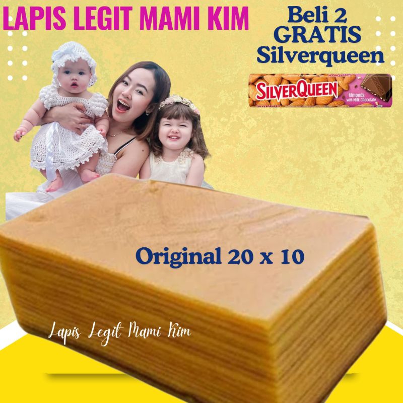 

BELI 2 GRATIS SILVERQUEEN Lapis Legit Mami Kim Premium Original 20 x 10