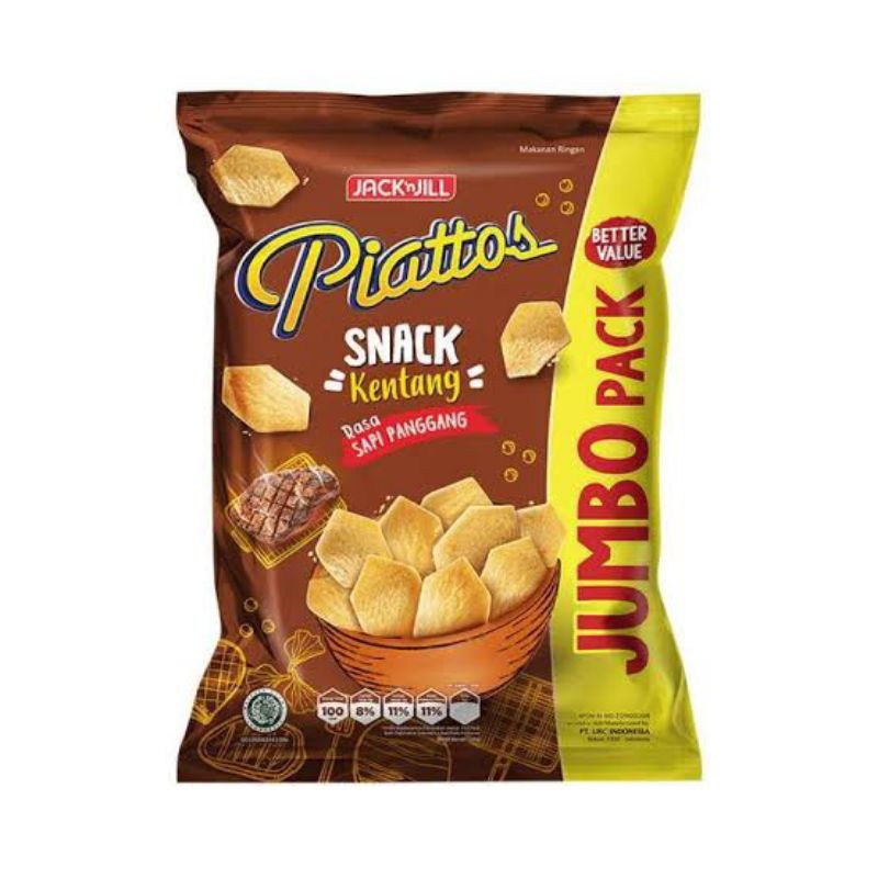 Piattos Sapi Panggang Jumbo Pack 120gr