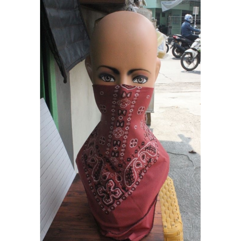 masker slayer bandana motif batik pria dan wanita