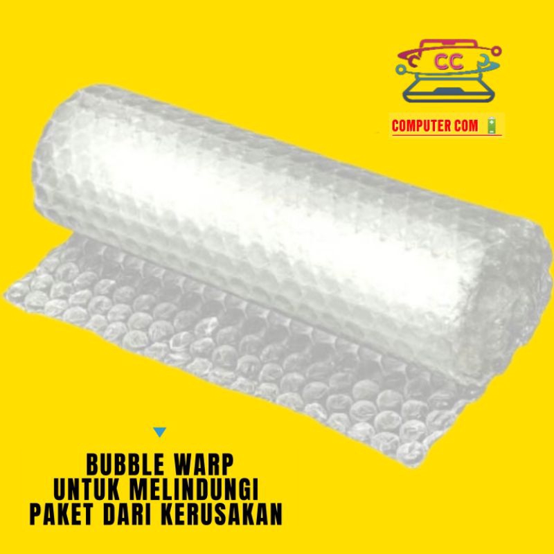 

tambahan buble warp agar paket lebih aman bubble wrap putih tambahan paket