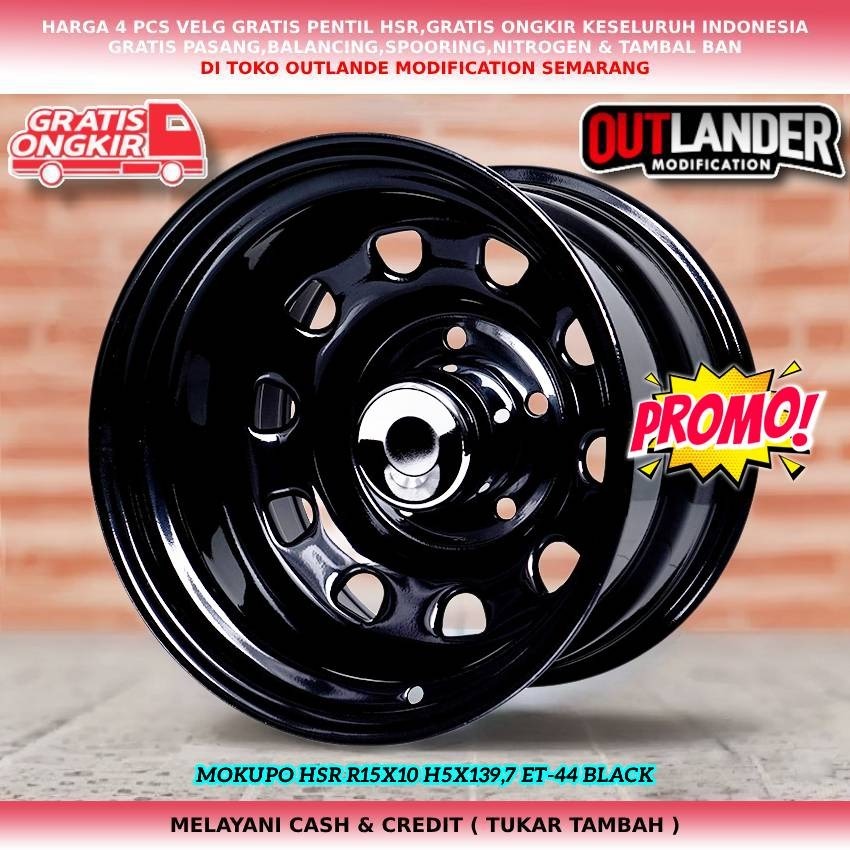 Velg kaleng lebar 10 Et -44, velg mobil Feroza Taft CJ dll velg hsr mokupo r15/ 5pcs velg