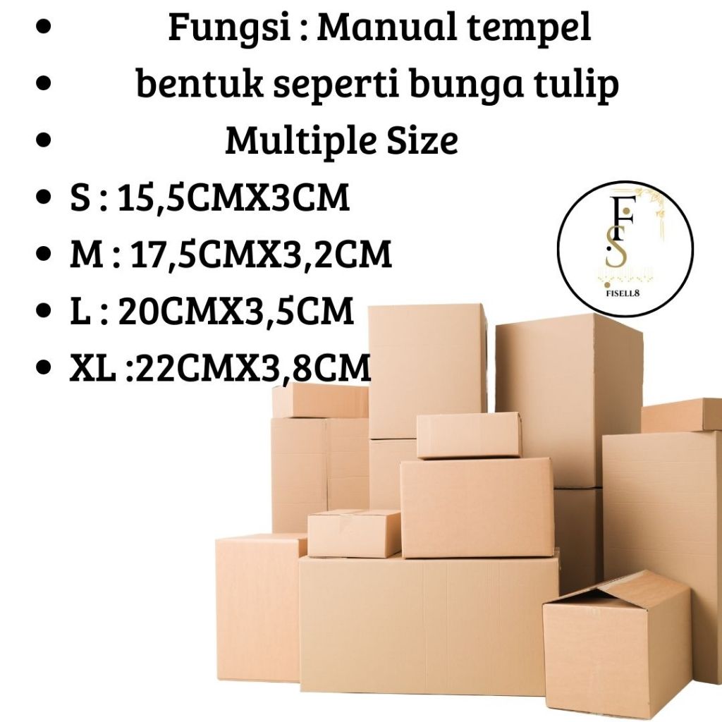

kardus packing ukuran 22x3,5x22cm kardus packing