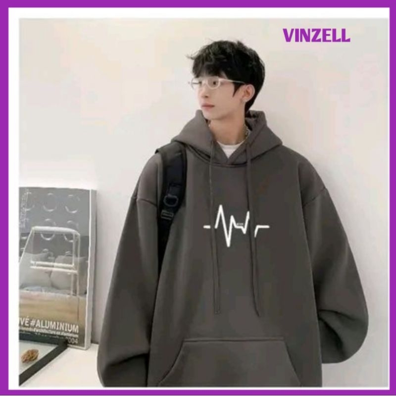 Hoodie DETAK JANTUNG Big Size ( S - 6XL ) Jaket Simple Unisex Oversized S M L XXL XXXL 4XL 5XL 6XL J