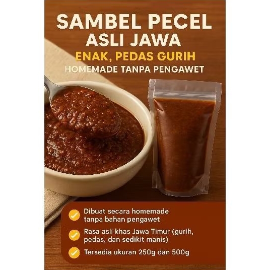 

Sambel Pecel Ryanstore99 Asli Jawa – Enak, Pedas Gurih, Homemade Tanpa Pengawet 250g / 500g