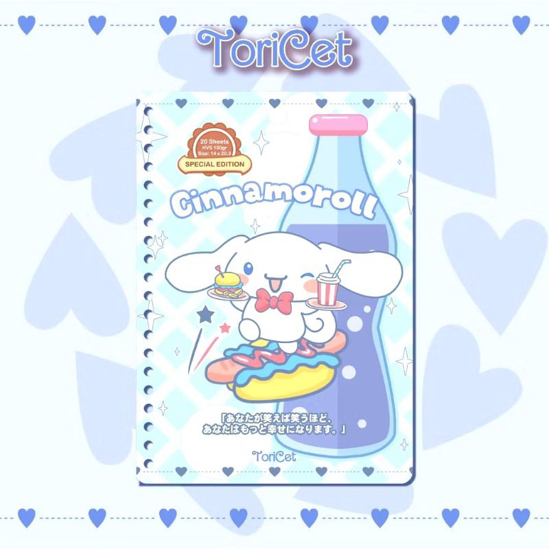

Loose Leaf / Kertas Binder A5 ToriCet - Cinnamoroll 04 ( Bottle )