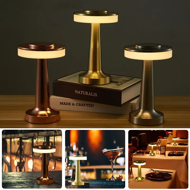 Lampu Meja Portable LED Lampu LED Lampu Sensor Sentuh Lampu KTV Lampu Cafe Estetik Lampu Meja Aesthe