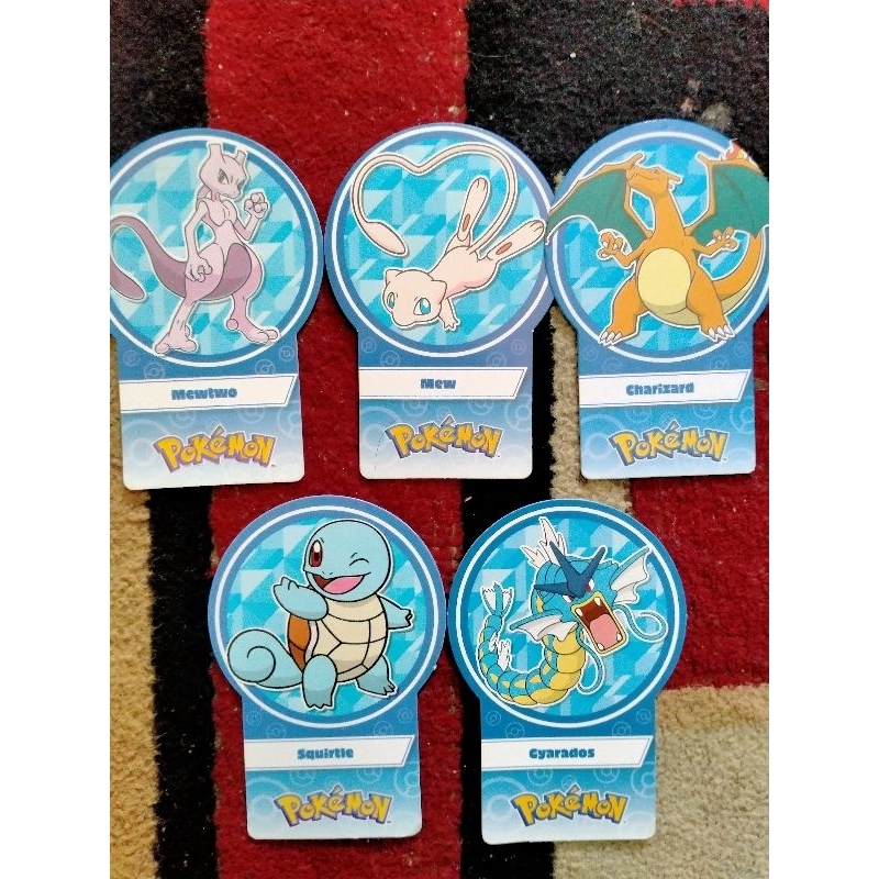 Kartu pokemon choki-choki warna biru