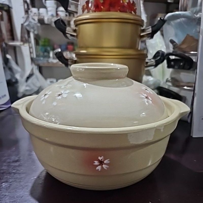 Earthen Ware Pot Casserole 8,5" (22cm) Porcelain Ware