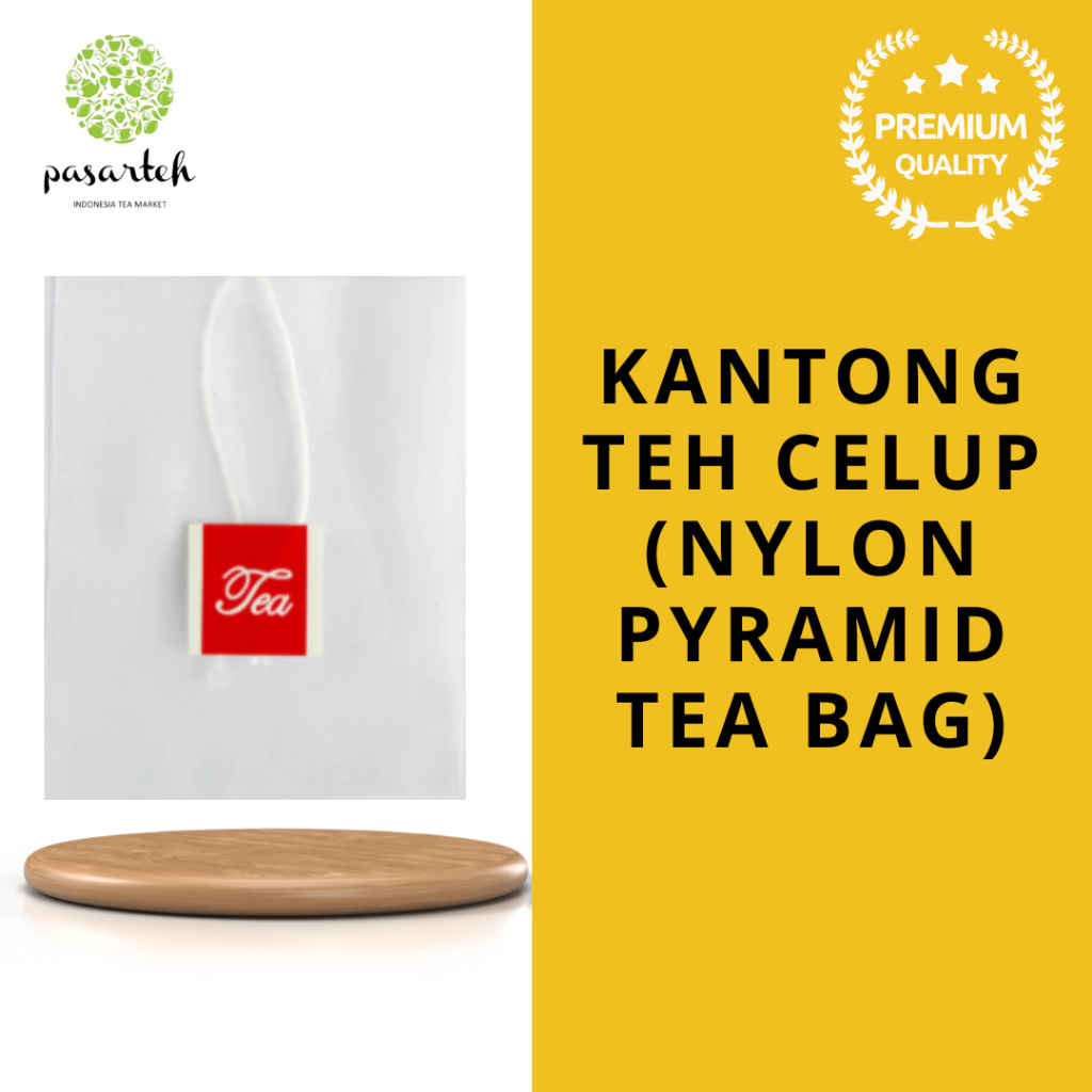 [ pasarteh ] Pyramid Tea Bag | Nylon Tea Bag | Kantong Teh Kosong | Teh Celup