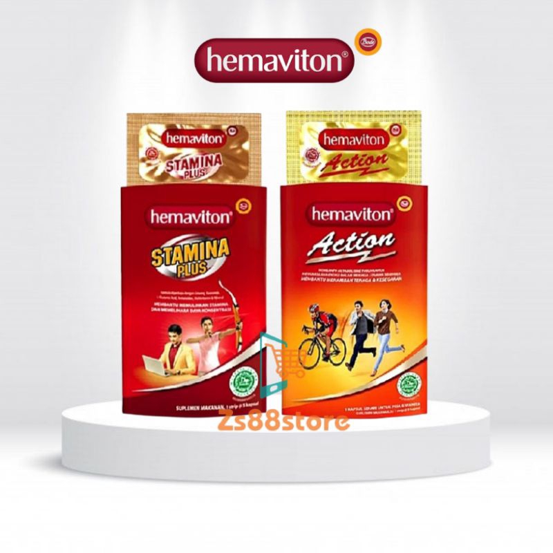 Hemaviton STAMINA Action & STAMINA Plus Multivitamin @ 5 KapsuL