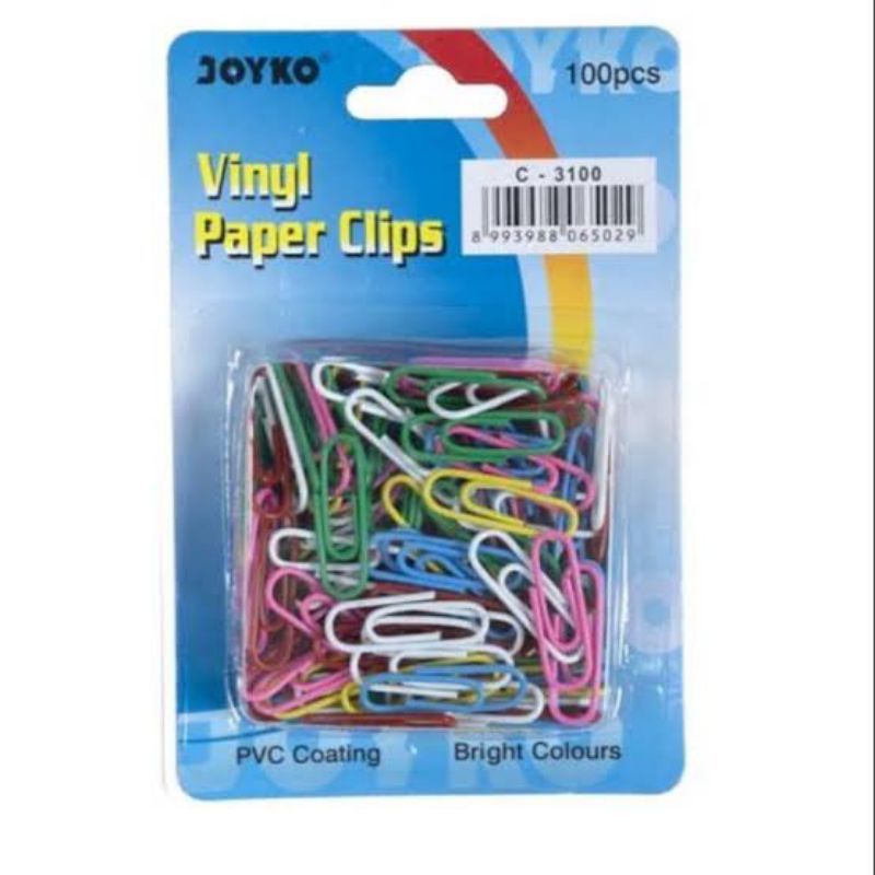 

Joyko Paper Clip Warna C-3100 no.3 Klip Jepitan Kertas