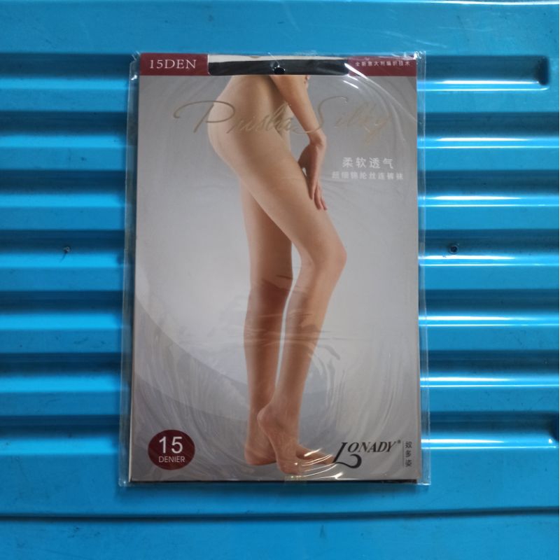 Pantyhose Stocking Lonady Priscilla Silky Black 15 Denier
