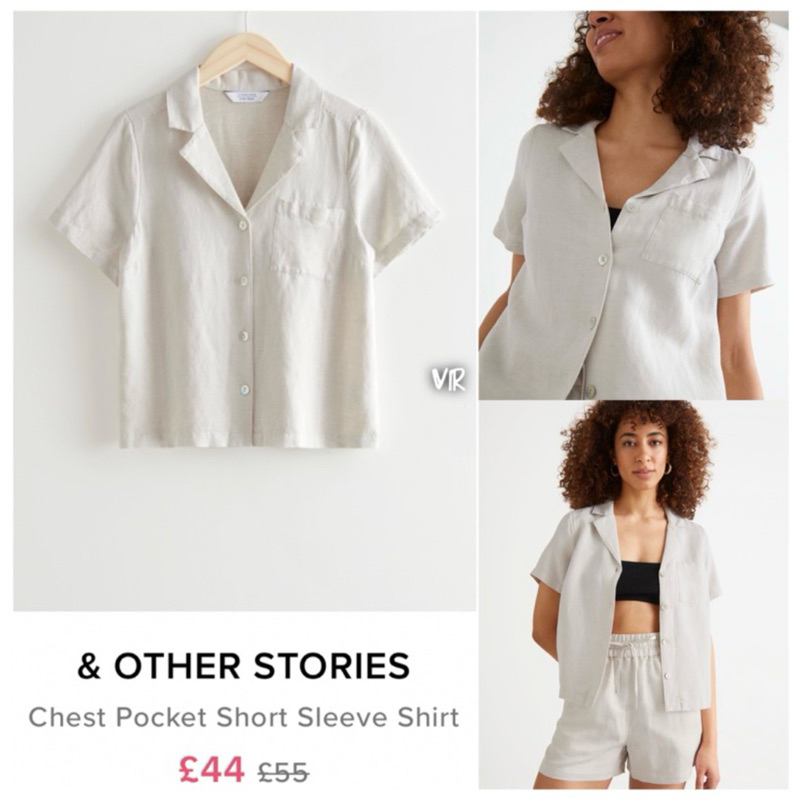 & Other stories linen blouse