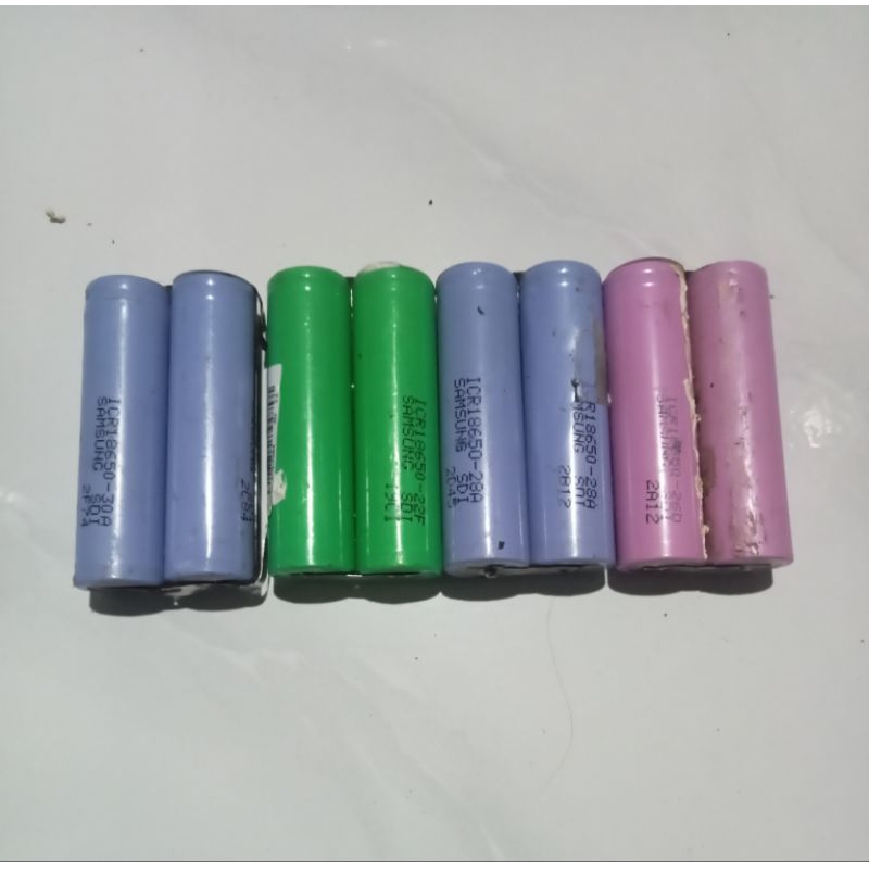 Baterai Laptop Copotan SAMSUNG ICR 18650 Bekas