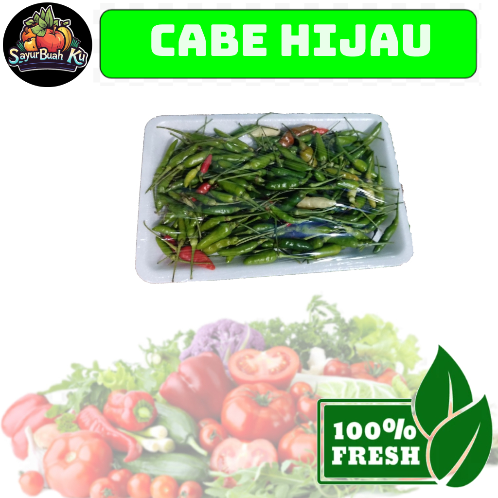 

Cabe Hijau Sayur Segar 100-500 gram, SayurBuah Ku - Lampung