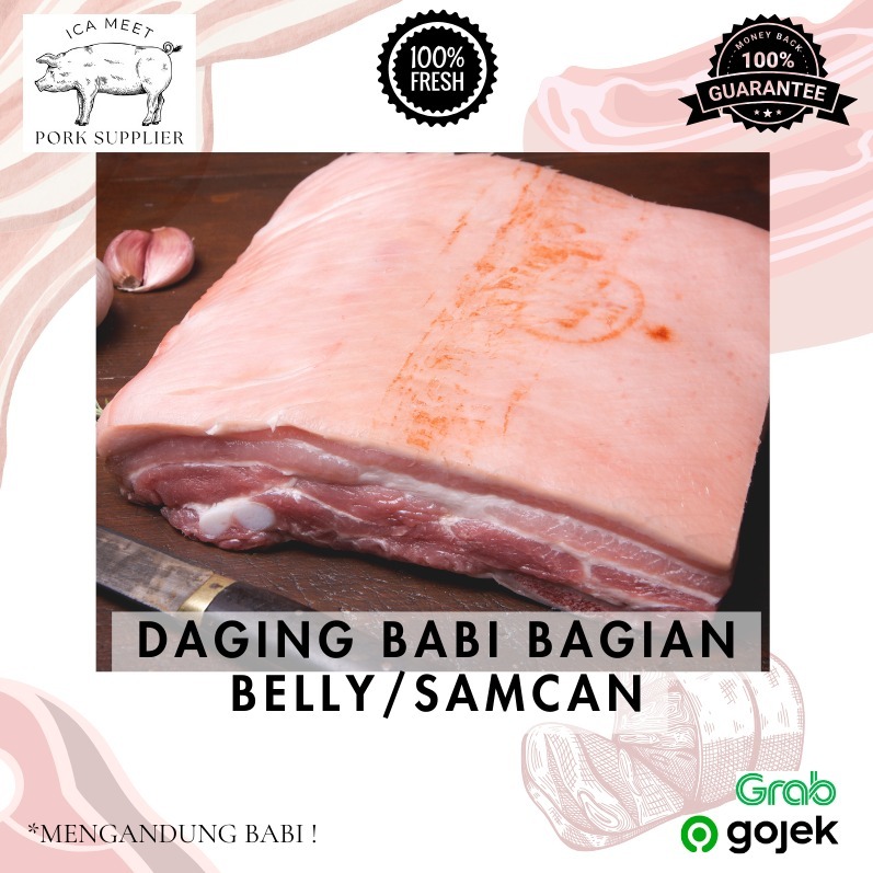 

DAGING BABI BAGIAN BELLY/SAMCAN 500 gram