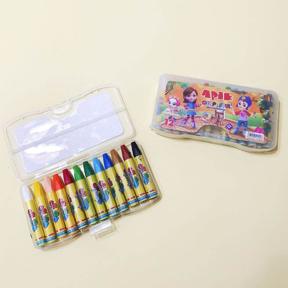 

Krayon Oil Pastel 12 Warna APIK / Krayon 12 warna Bagus Murah