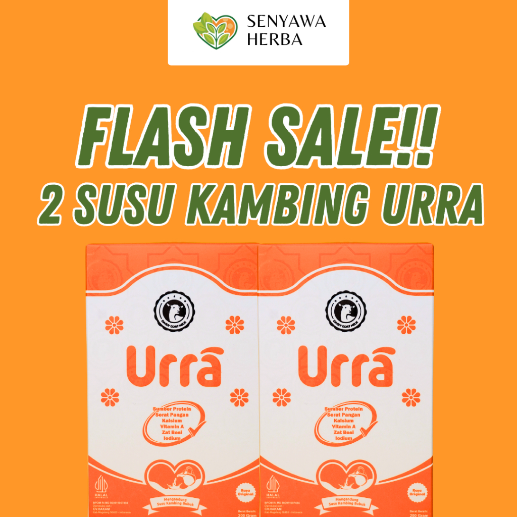 

FLASH SALE!! 2 BOX SUSU KAMBING URRA ORIGINAL 100% BPOM