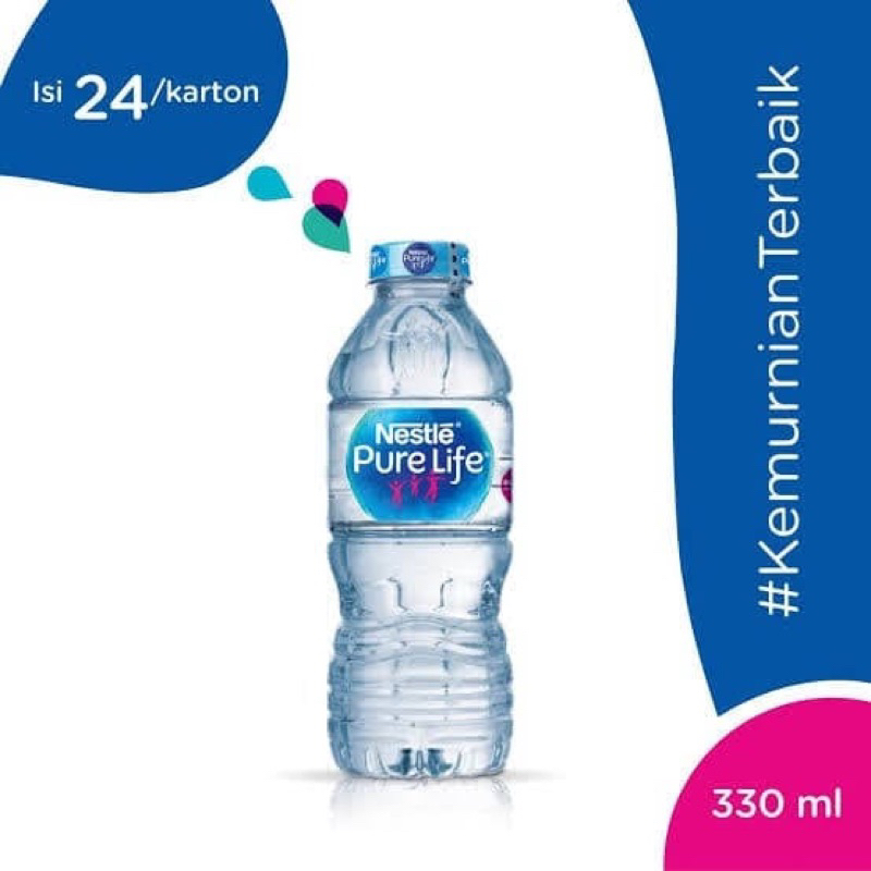 

Nestle pure life 330ml air mineral isi 24pcs