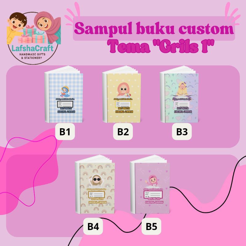 

lafshacraft.bdl | SAMPUL BUKU TEMA GRILS CUSTOM NAMA & SEKOLAH | FREE REQUEST KARAKTER | BUKU TULIS / A5 / BOXY ISI 10 PCS