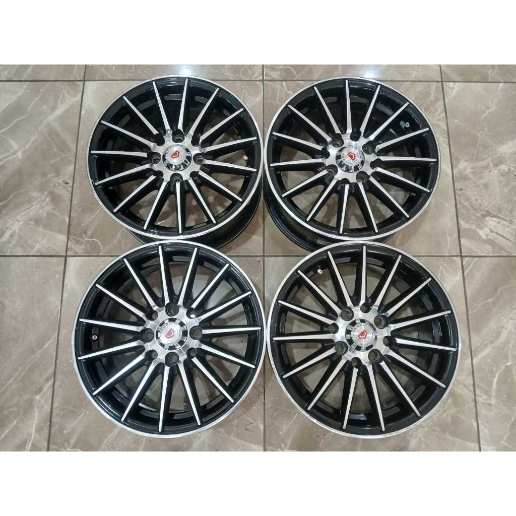 Velg Mobil Second VOSSEN Ring 14 Lubang 4x100 / 4x114 Cocok BRIO CALYA AGYA XENIA AVANZA DLL