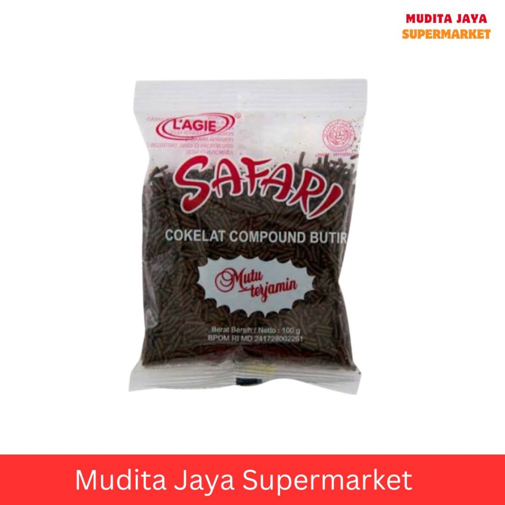 

Safari meses cokelat butir 100gr