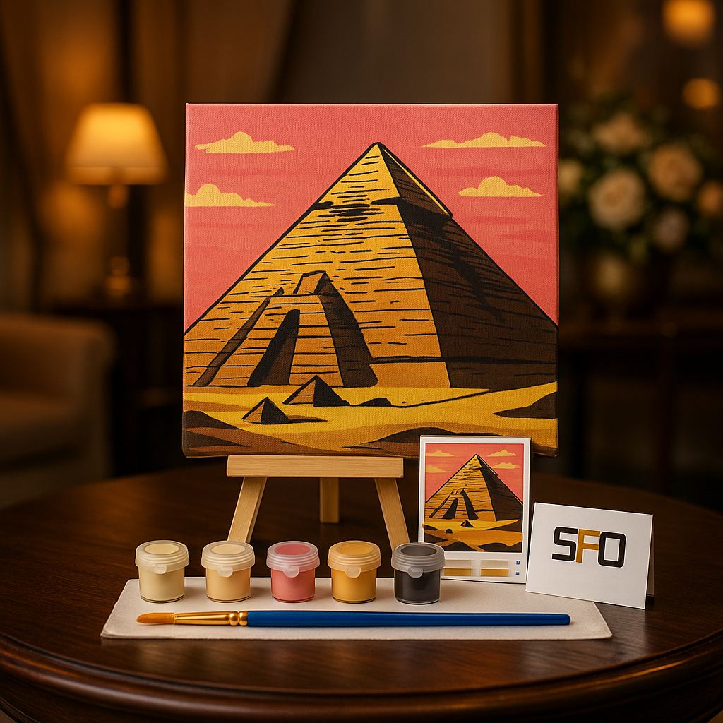 

SFO - DIY Paint By Numbers Kit 1 Set - Pyramid Egypt AM