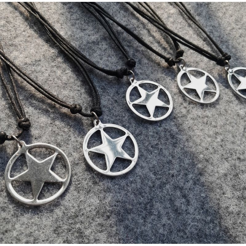 Kalung bintang y2k//kalung bintang jumbo//kalung bintang silver//kalung bintang murah